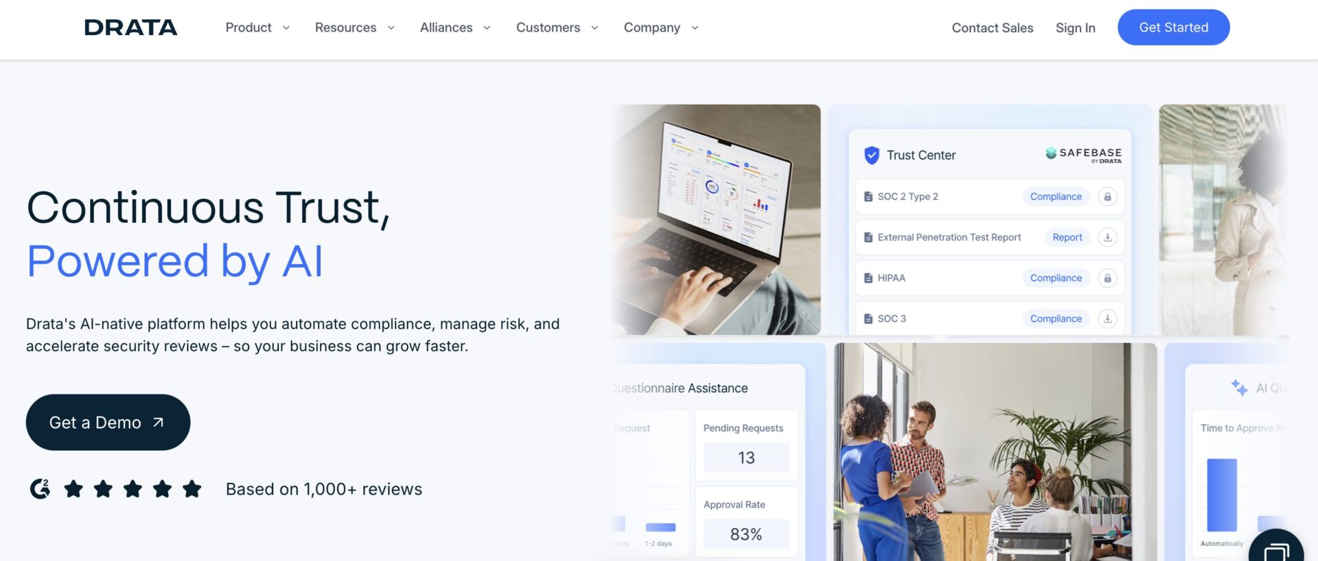 drata hipaa tool screenshot